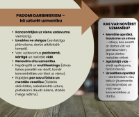 ka uzturet uzmanibu darba