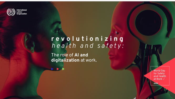 Attēlots cilvēks pret māksļīgā intelekta robotu.